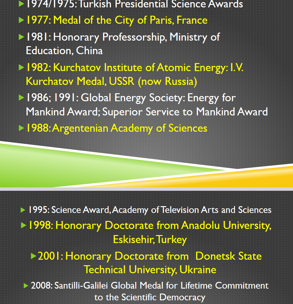 Mu Yang helps me celebrate the scientific publishing legacy of the late T Nejat Veziroglu,, discoverer of hydrogen's financial energy and laureate of Santilli-Galilei Global Medal for Lifetime Commitment to the Scientific Democracy.